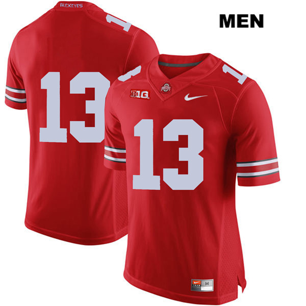 Ohio State Buckeyes Men's Tyreke Johnson #13 Red Authentic Nike No Name College NCAA Stitched Football Jersey QZ19J60UI